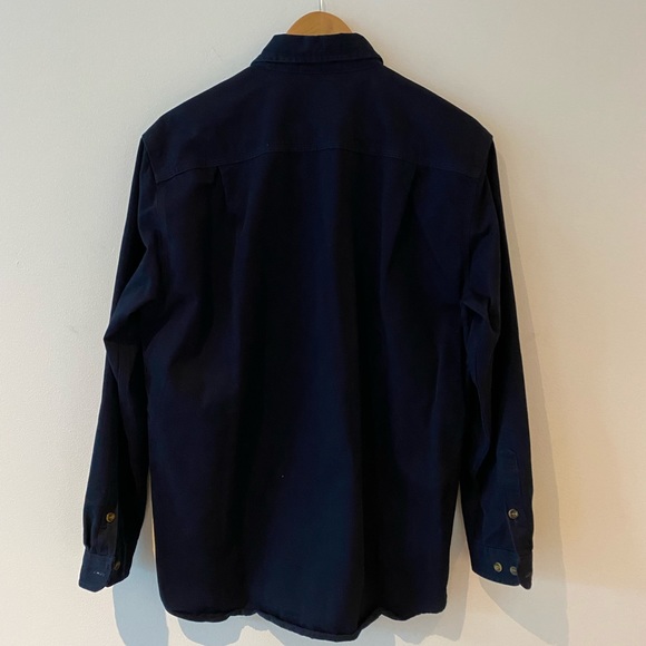 Carhartt Mens Dark navy cotton button down shirt - Picture 4 of 4
